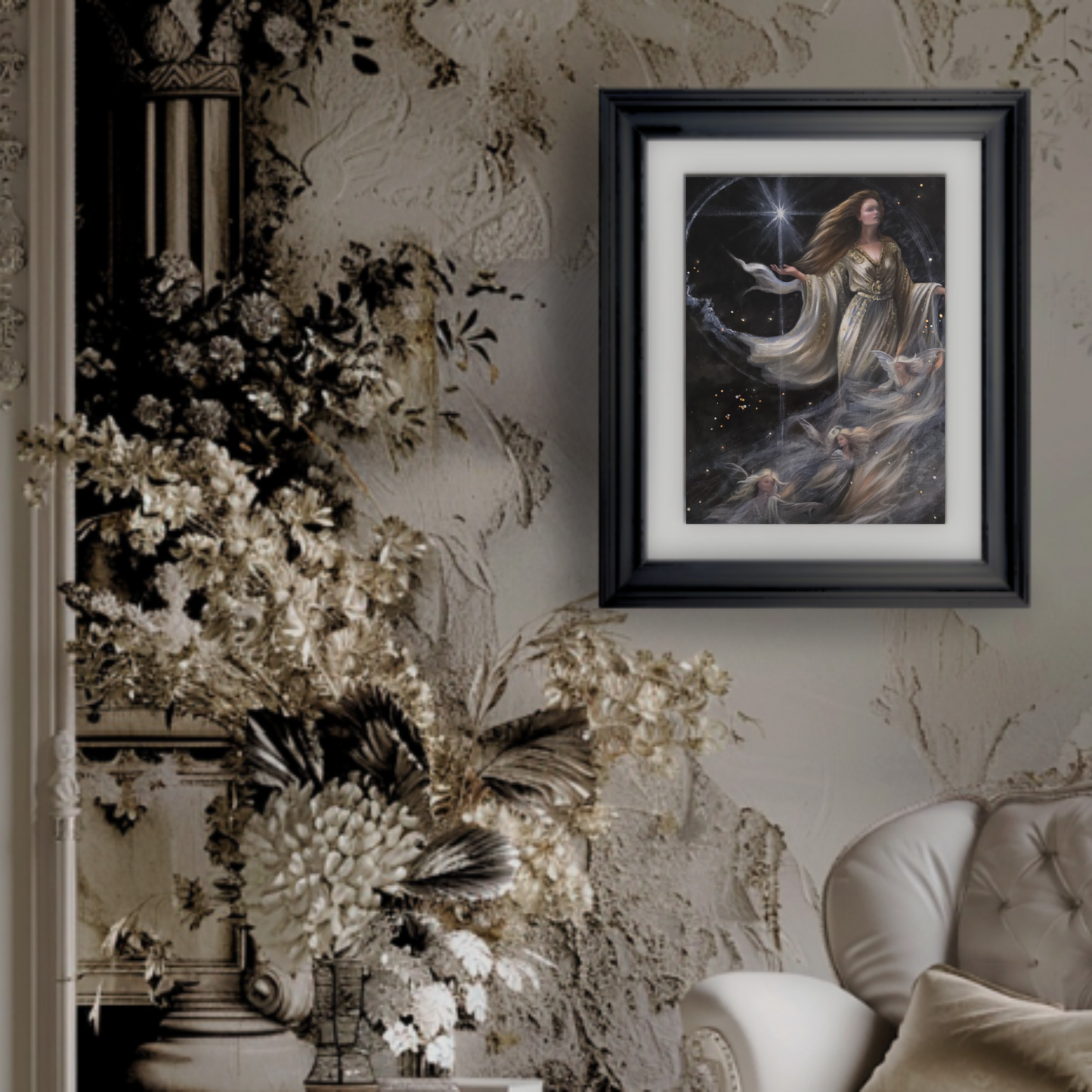 Darkness stilled, framed fine art print