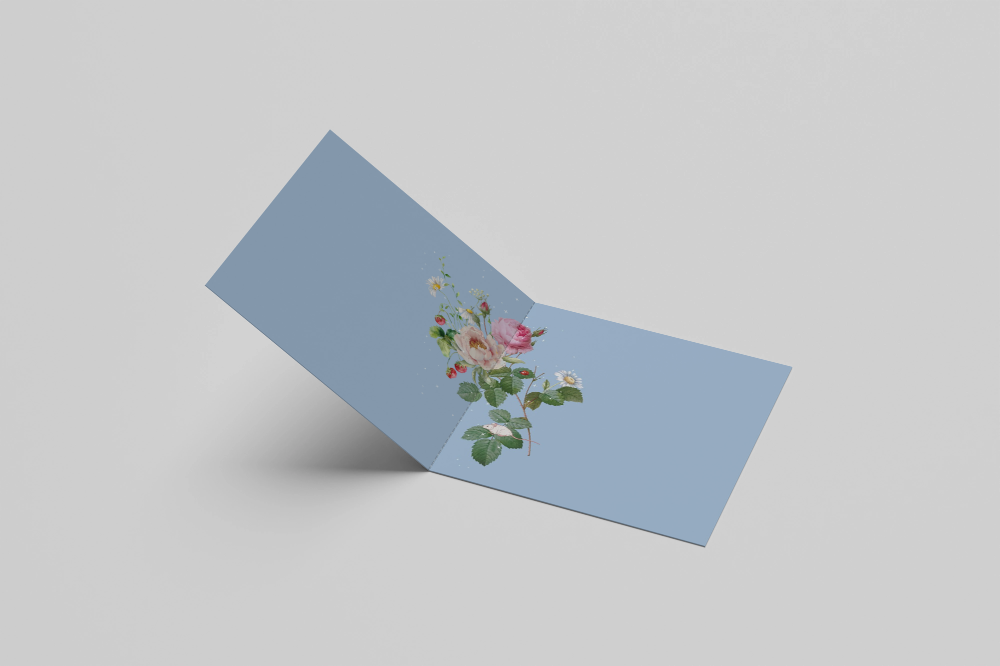 10 blank cards with envelopes - Fairy Tale Blue