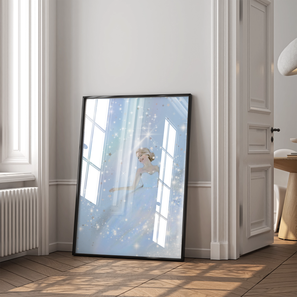 Framed fine art quality print - Cinderella