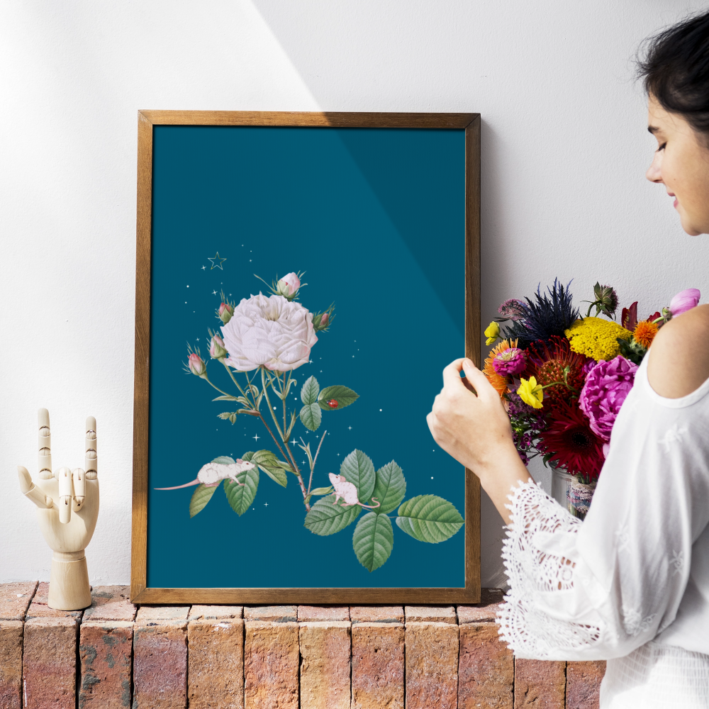 Unframed museum quality print - Midnight Mouse Nightfall