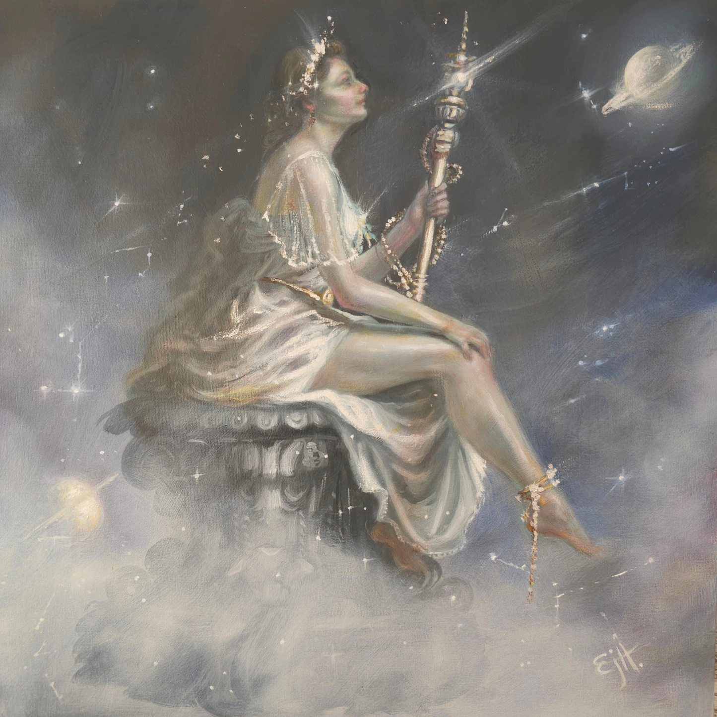Gloriana, oil painting