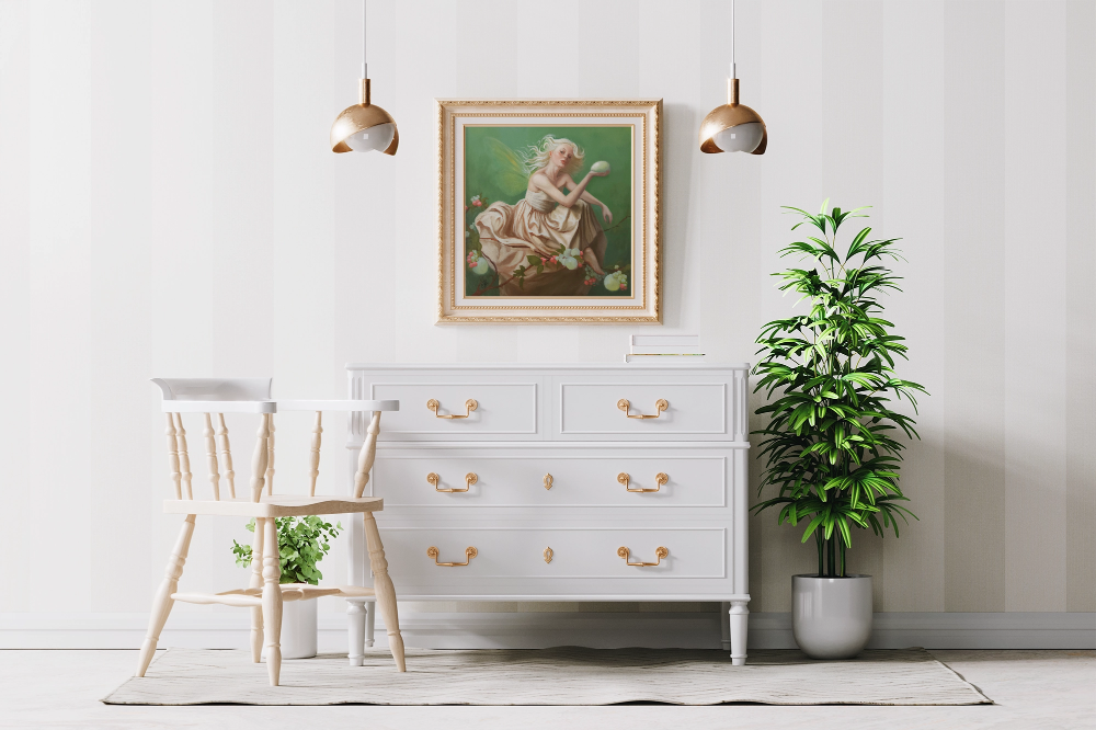 Snowberry, oil painting