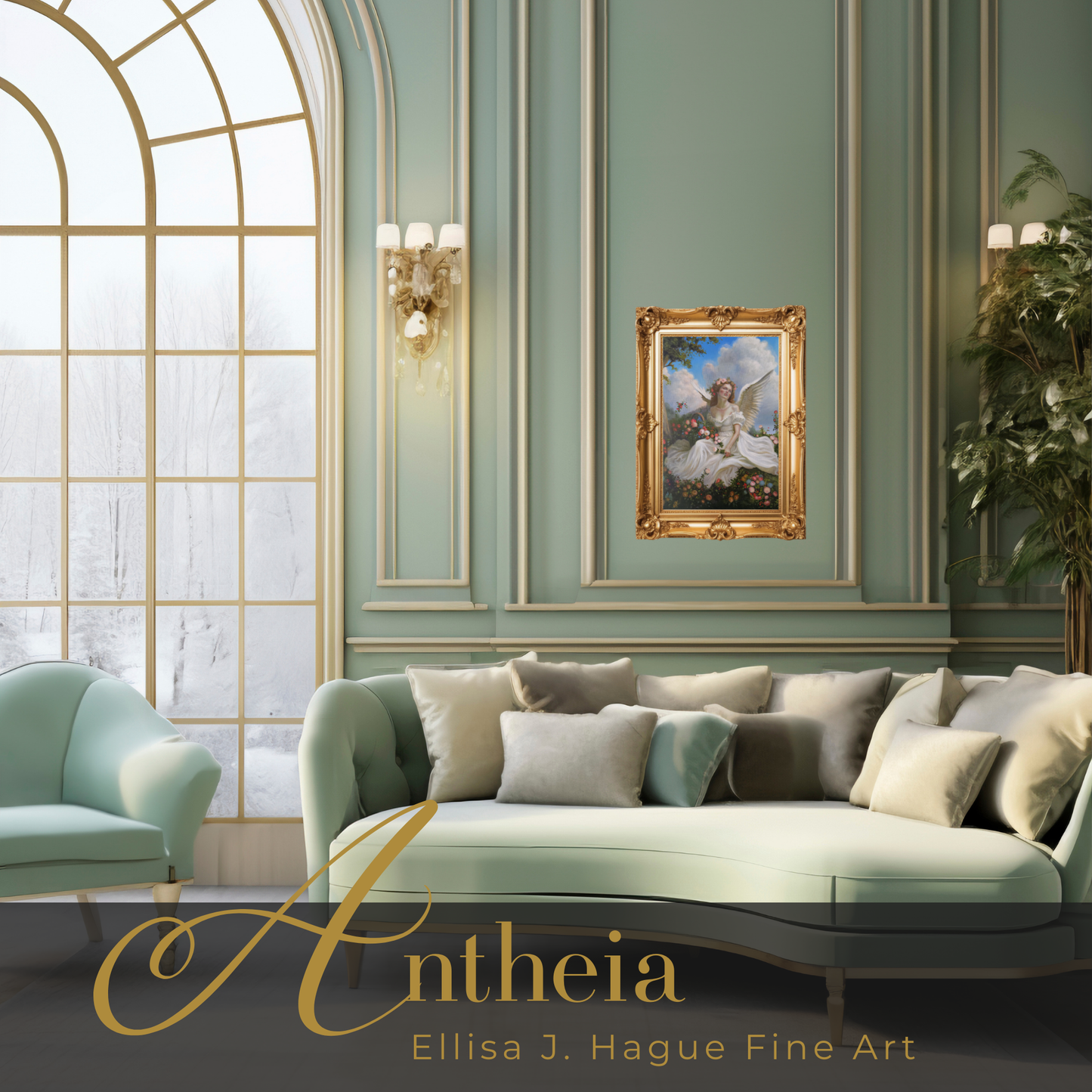 Antheia, Goddess of Gardens oil painting