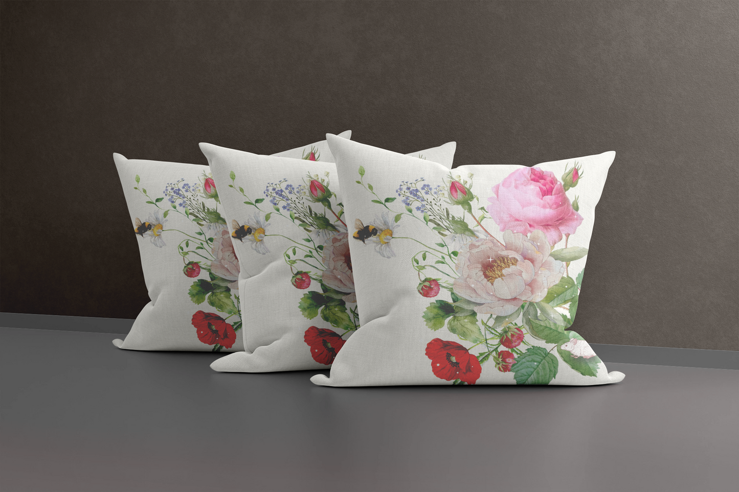 Essence Moon - silk and linen cushion cover