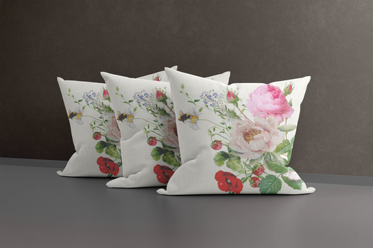 Essence Moon - silk and linen cushion cover