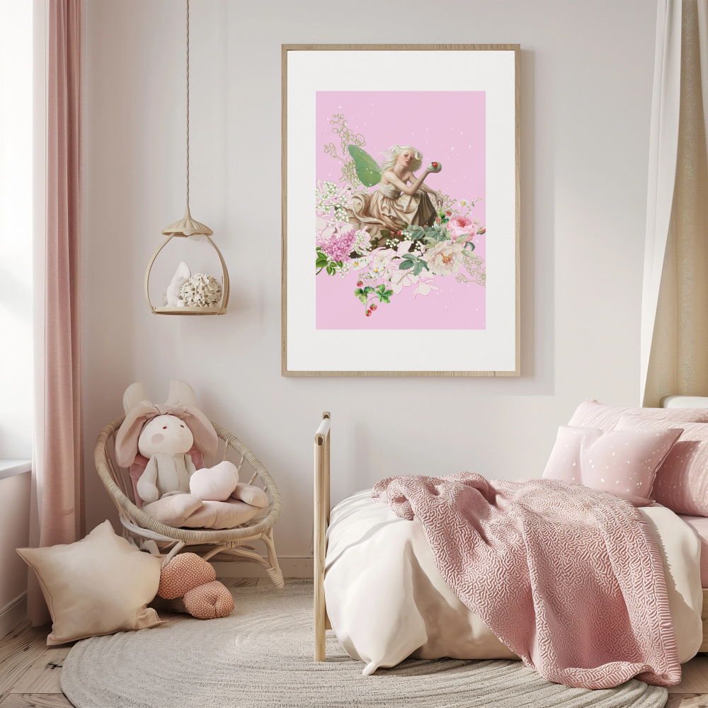 Unframed museum quality print - Fee des roses