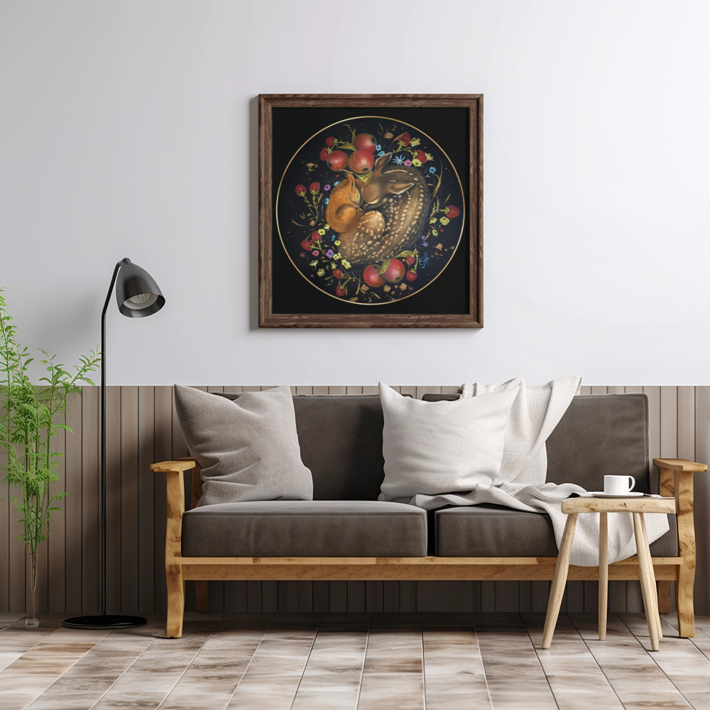 Unframed museum quality print - Pure Hearts