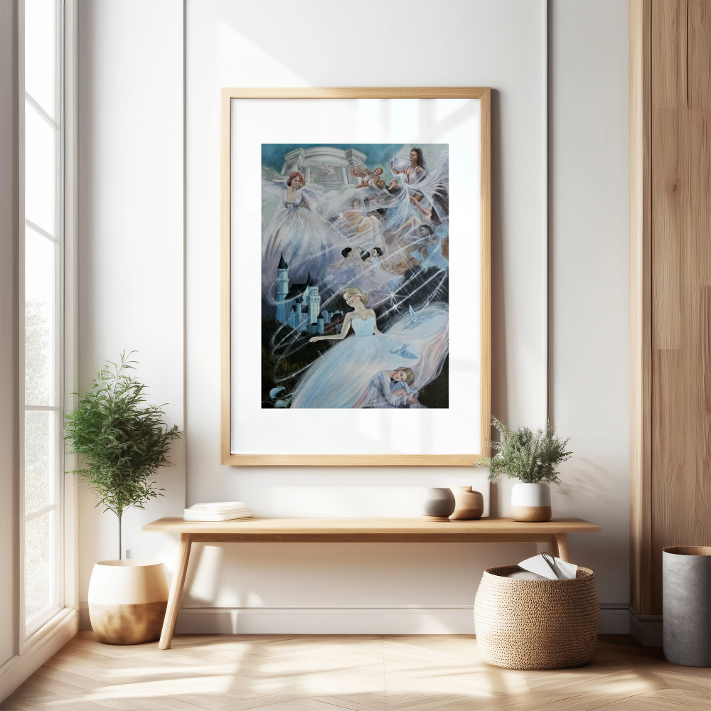Unframed museum quality print - Cinderella, The Wish