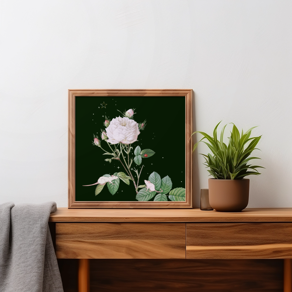 Unframed museum quality print - Midnight Mouse Witchwood
