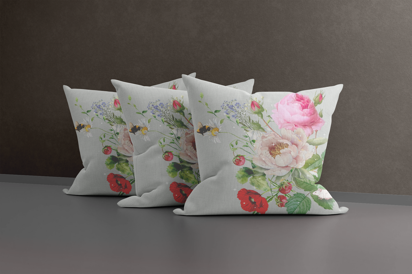 Essence Pearl - silk and linen cushion cover
