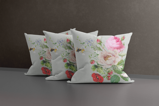 Essence Pearl - silk and linen cushion cover