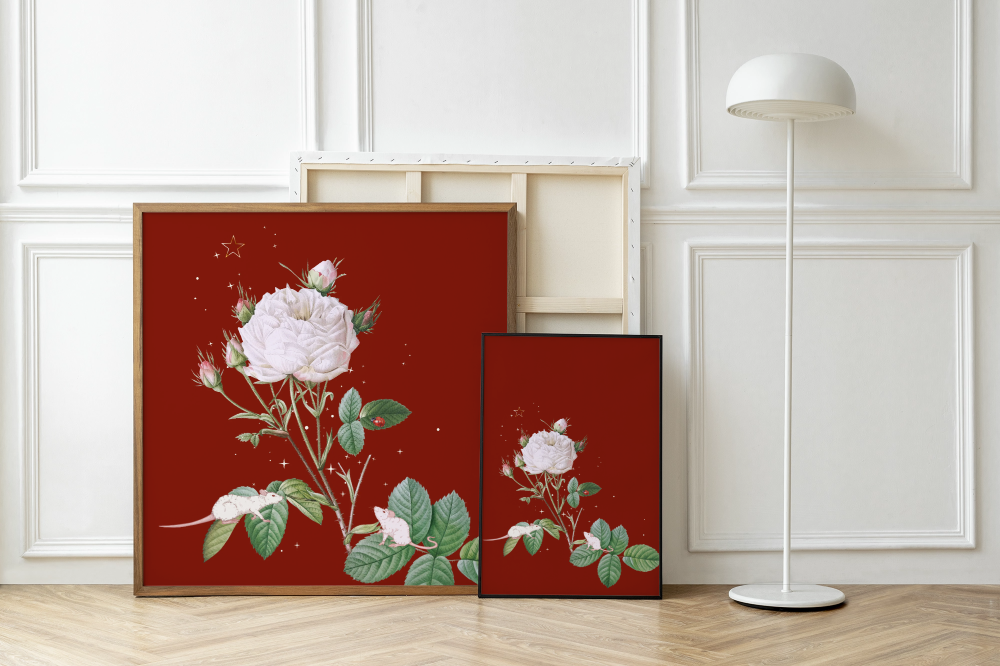 Unframed museum quality print - Midnight Mouse Embers