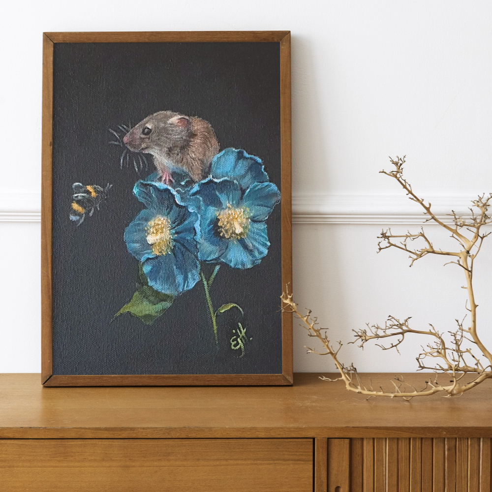 Unframed museum quality print - Blue Poppy