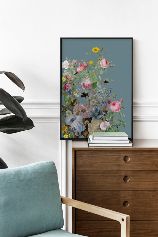 Unframed museum quality print - Bébé et l'abeille