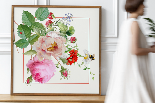 Unframed museum quality print - Essence Moon (nature border)