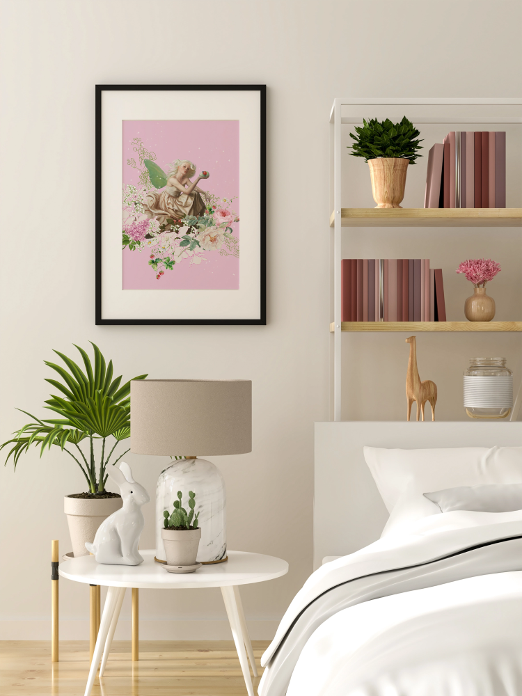 Unframed museum quality print - Fee des roses