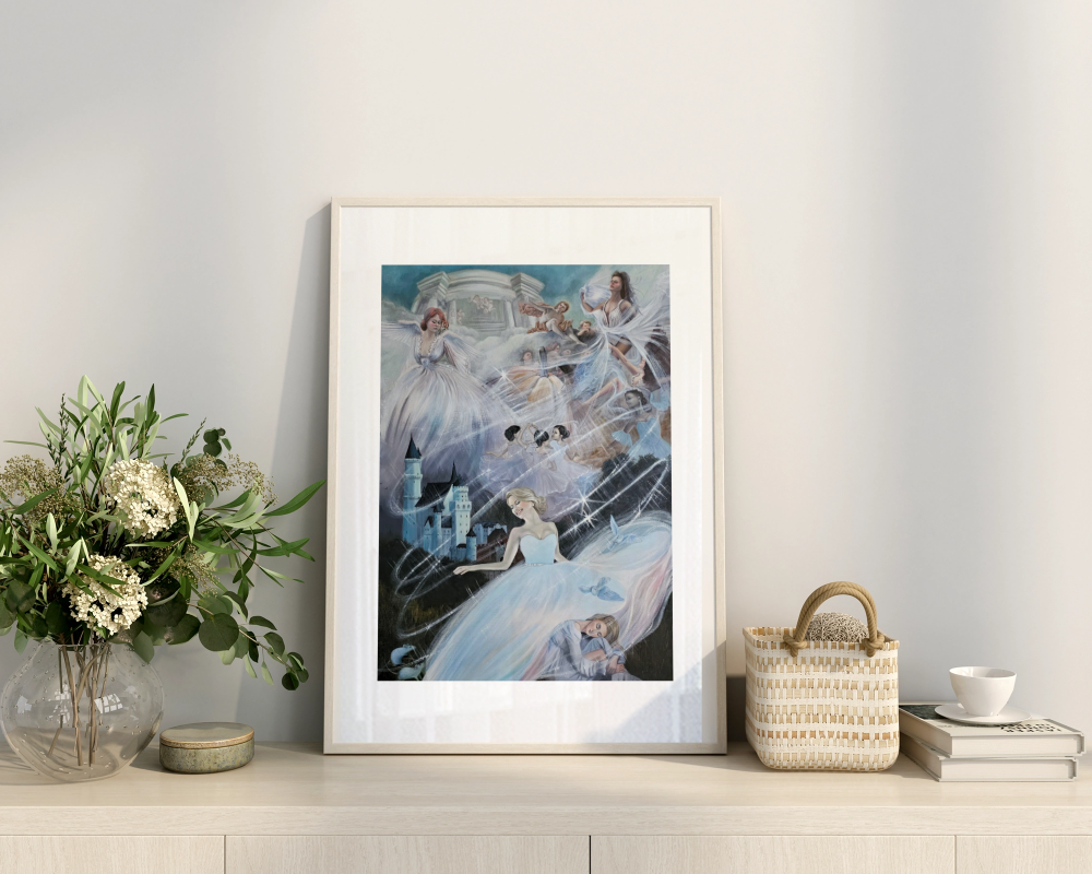 Unframed museum quality print - Cinderella, The Wish