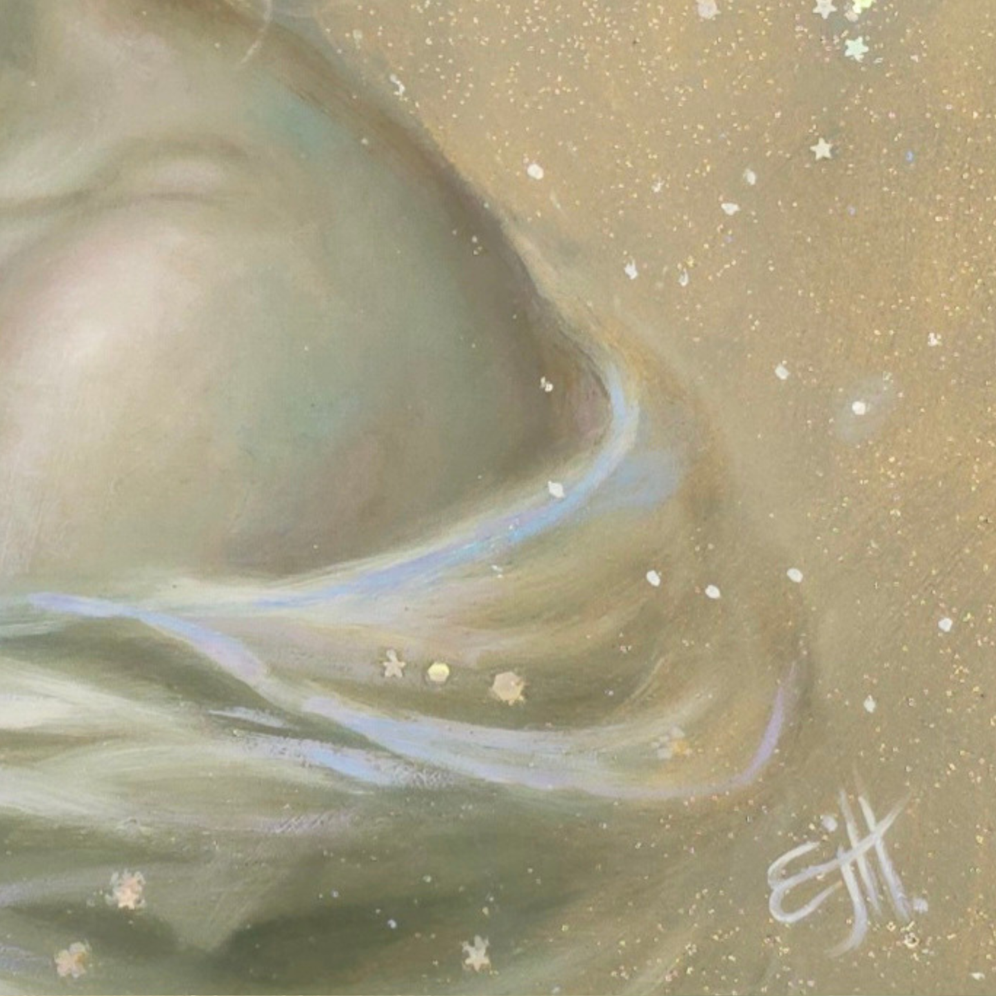 Daughter of the Moon, oil painting