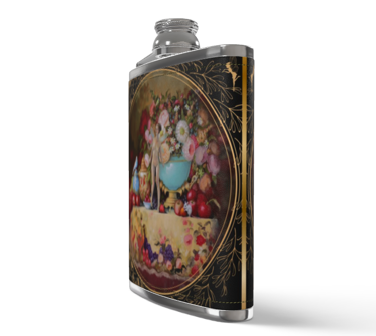 Hedgerton Fairy Leather Hip Flask