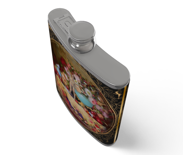 Hedgerton Fairy Leather Hip Flask