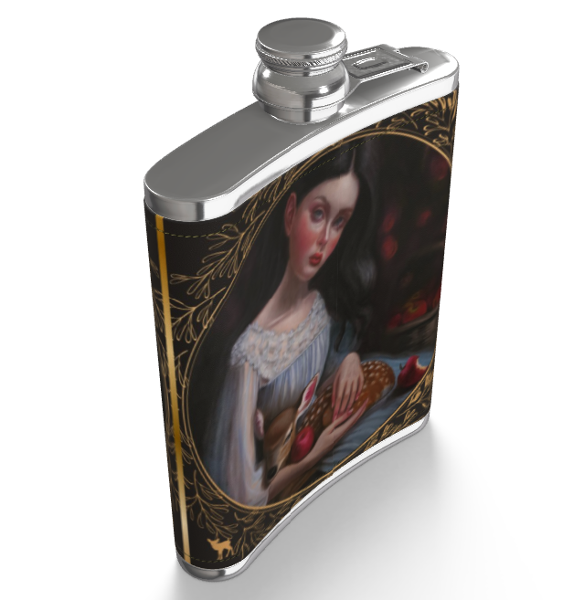 Stolen Souls Leather Hip Flask