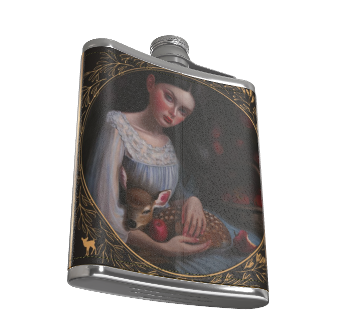 Stolen Souls Leather Hip Flask