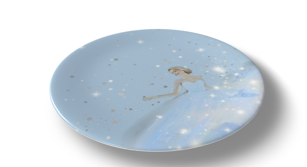 Cinderella Bone China Plate