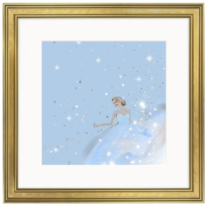 Cinderella in Blue fine art print - DIGITAL DOWNLOAD