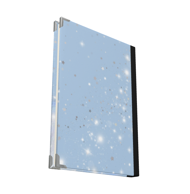 Cinderella in blue 2025 Luxury Satin Covered Diary