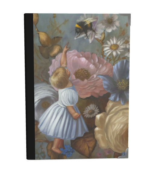 Baby and the bee 2025 Luxury Satin Covered Diary