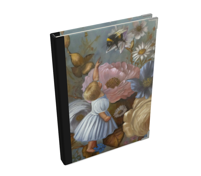 Baby and the bee 2025 Luxury Satin Covered Diary