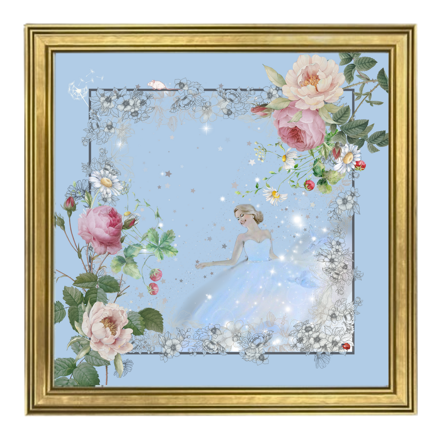 Classical framed print - Cendrillon en fleur