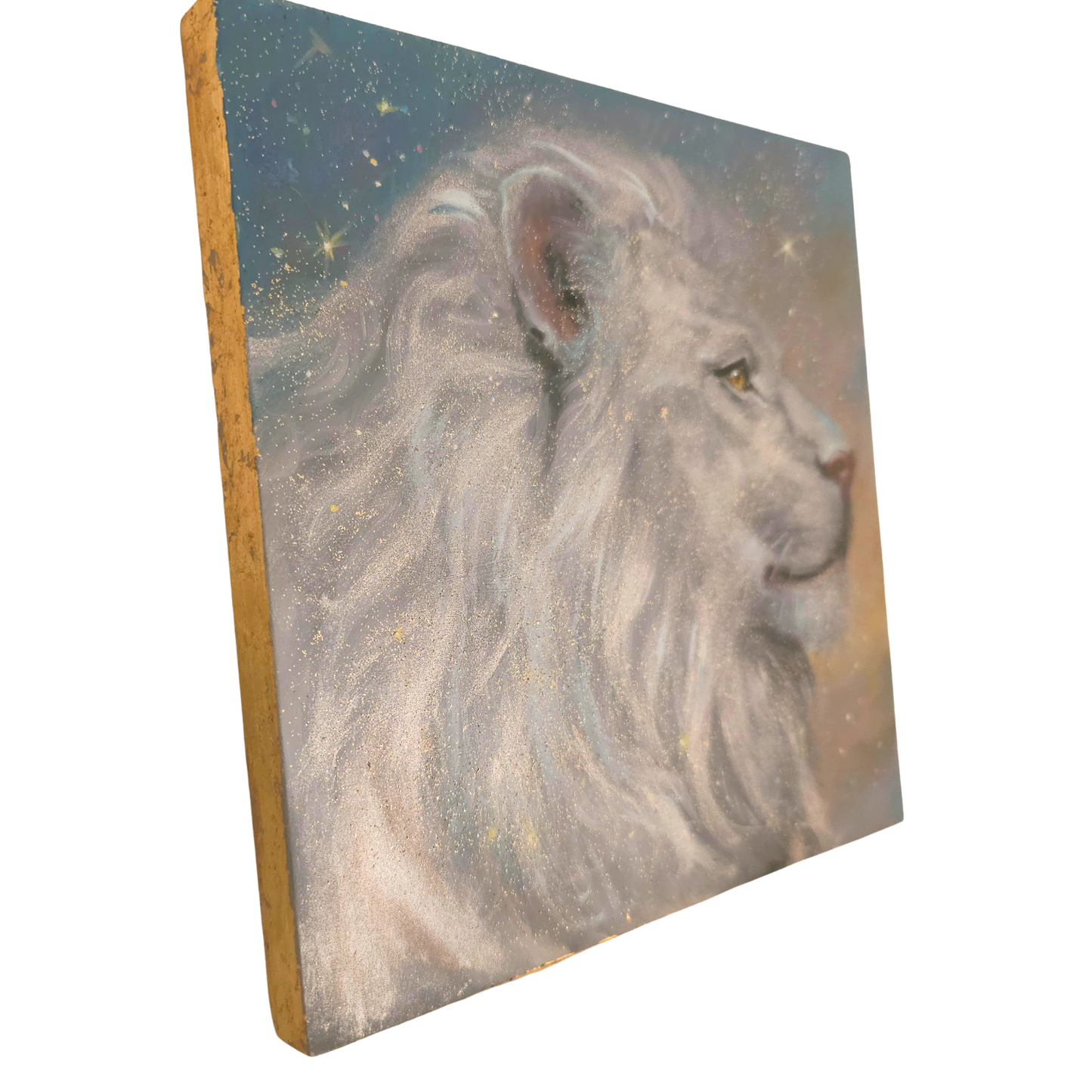 King of the Cosmos, Celestial Realism Oil Painting