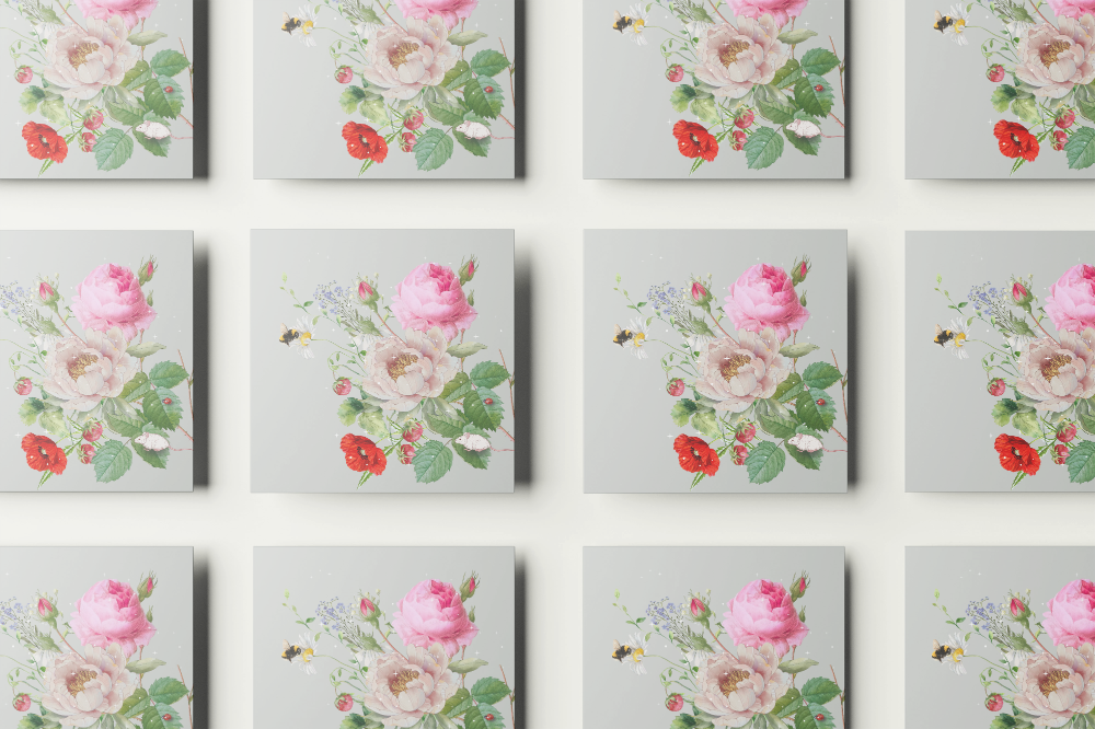 10 blank cards with envelopes - Essence Pearl