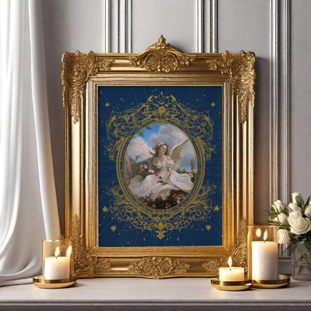 Unframed museum quality print - Antheia, oval design