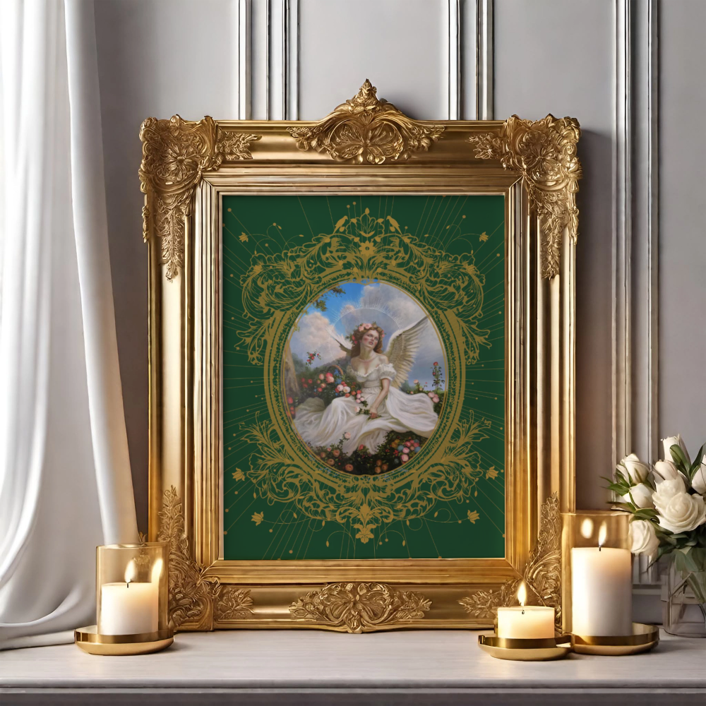 Unframed museum quality print - Antheia, oval design