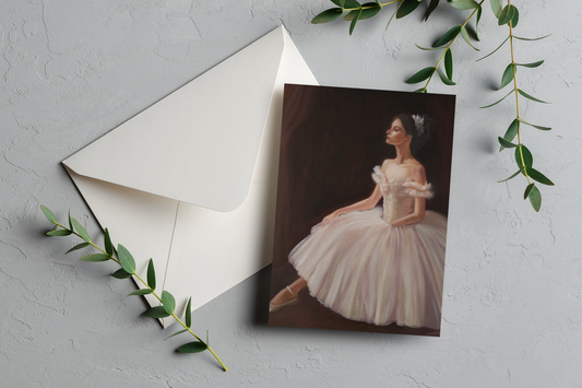 10 blank cards with envelopes - Prima Ballerina