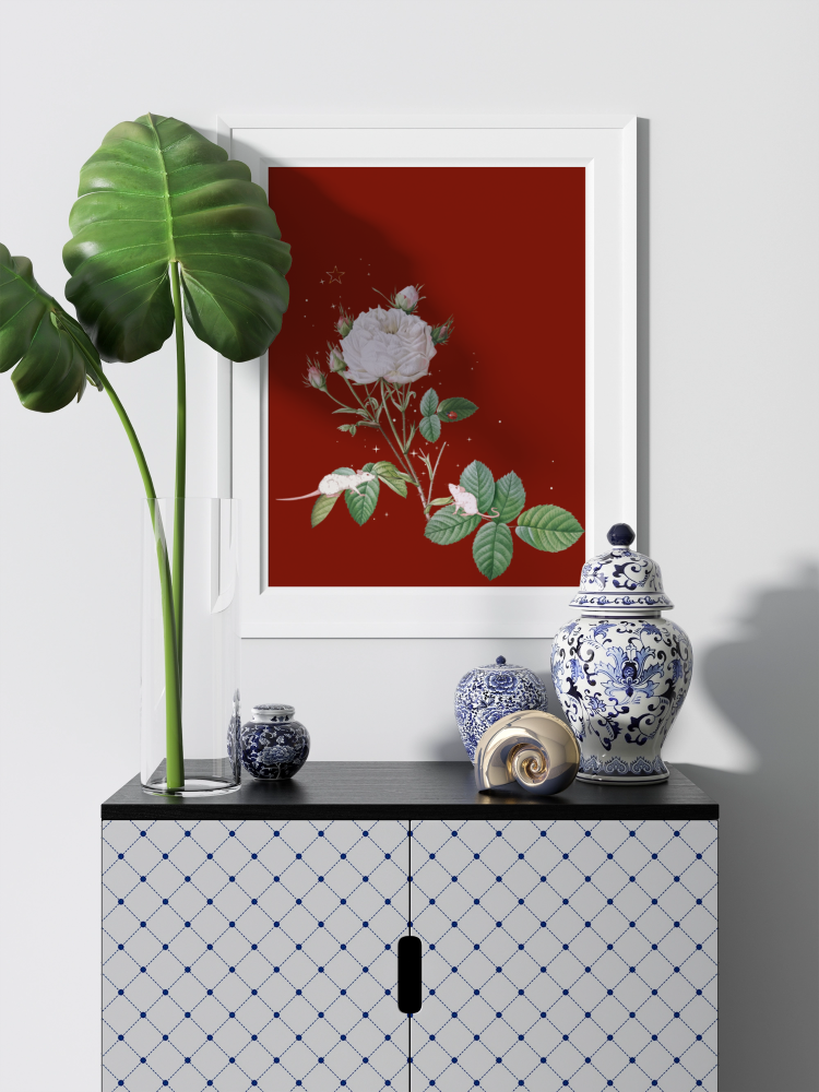 Unframed museum quality print - Midnight Mouse Embers
