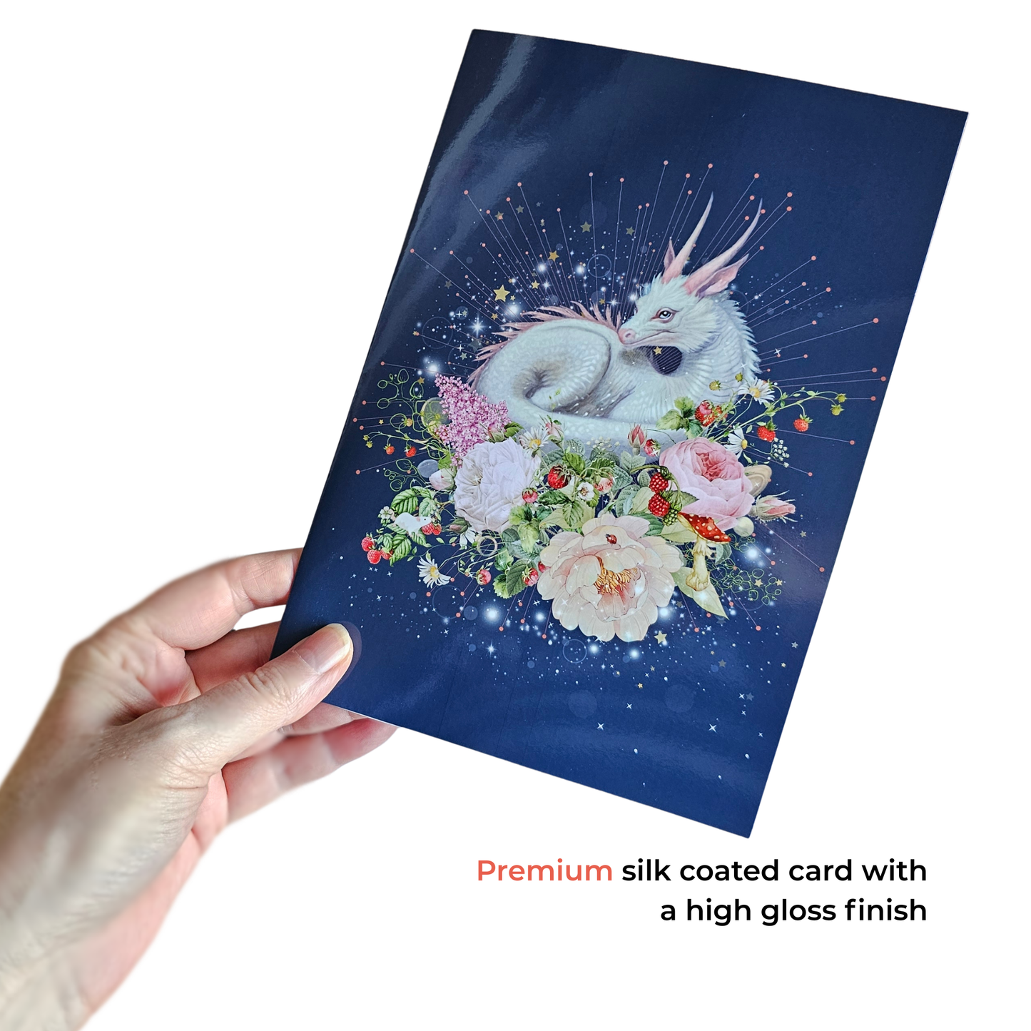 10 blank cards with envelopes - Fantasy in Bloom