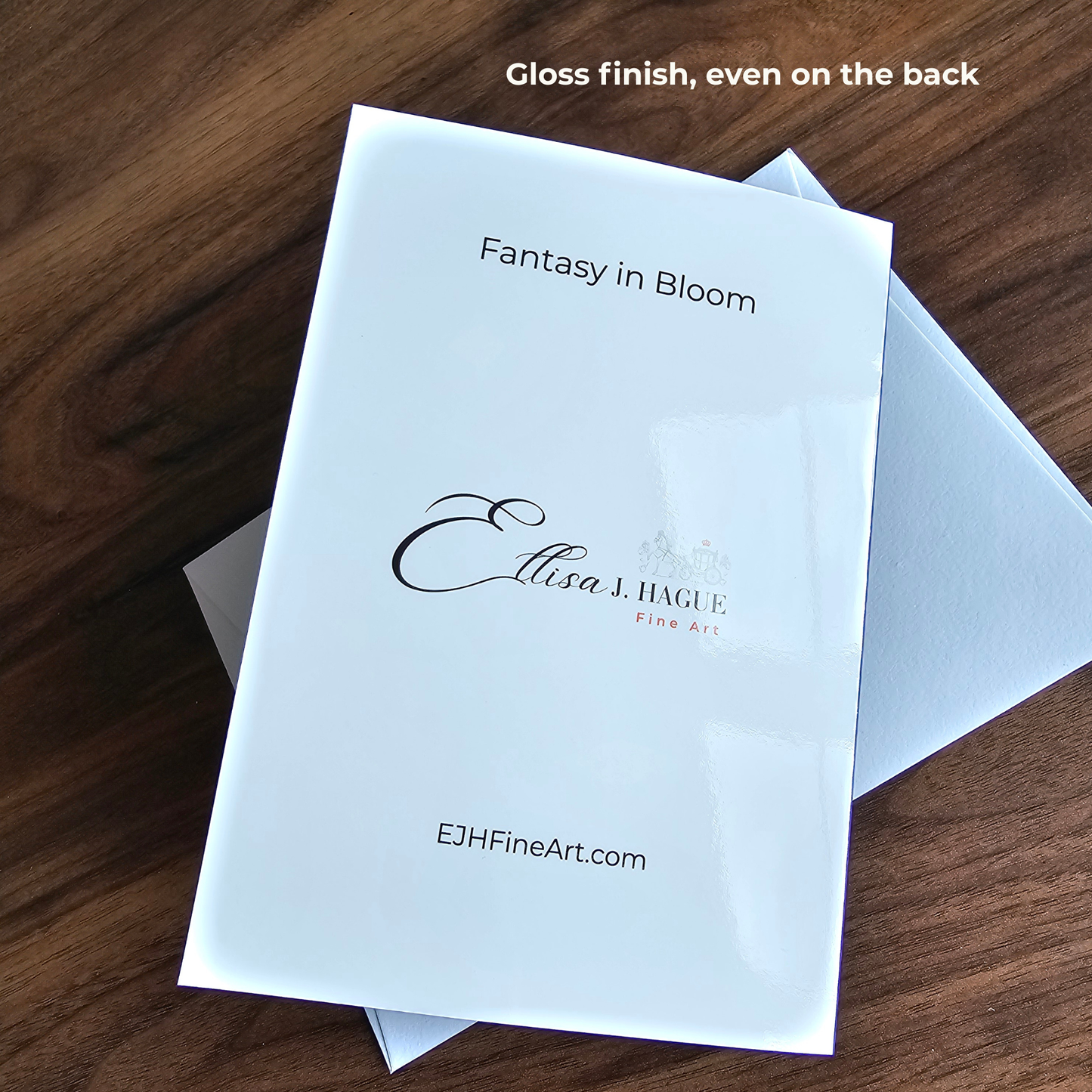 10 blank cards with envelopes - Fantasy in Bloom