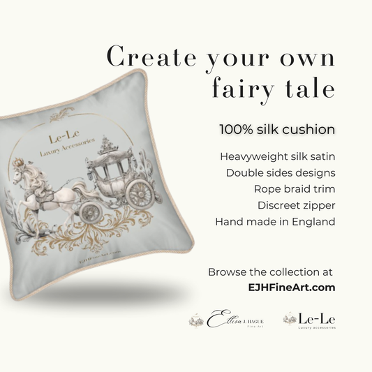 Pure Hearts Silk Cushion