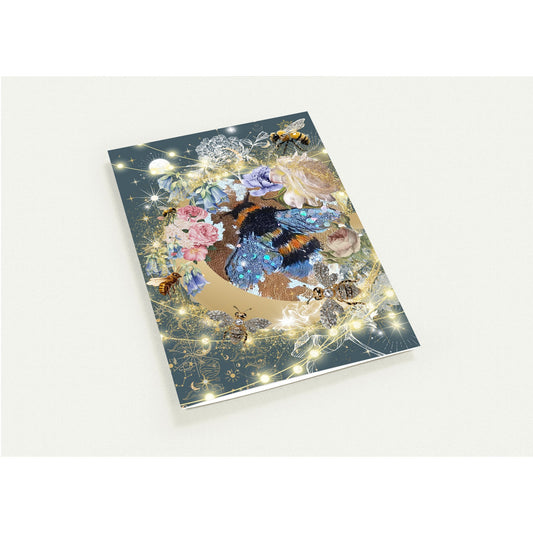Bee-jewelled - pack of 10 greeting cards with envelopes