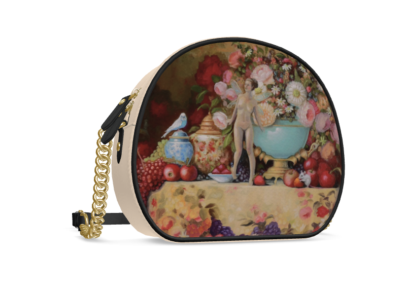 Hedgerton Fairy Luxurious Leather Circular Handbag