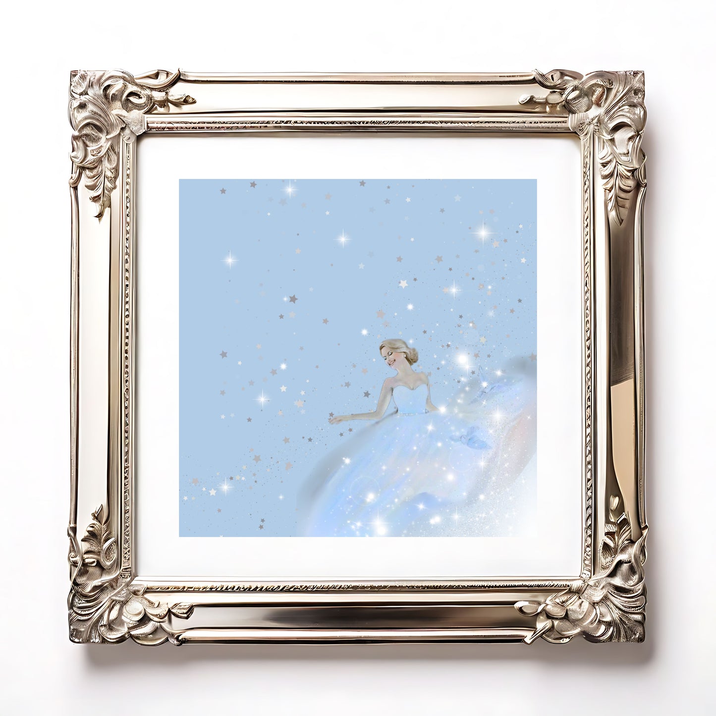 Cinderella in Blue fine art print - DIGITAL DOWNLOAD