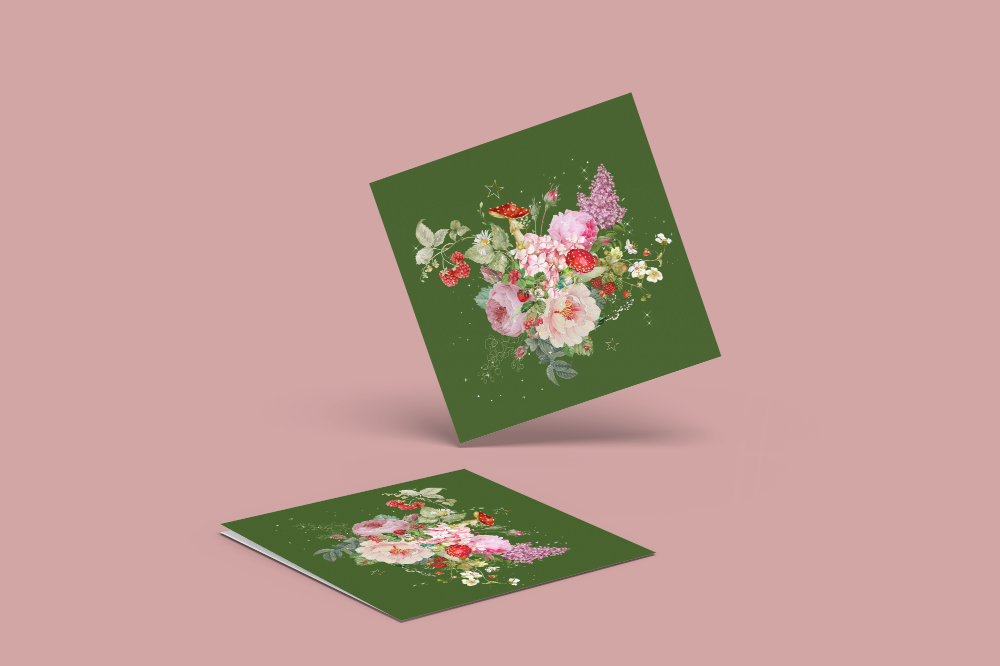 10 blank cards with envelopes - Toad